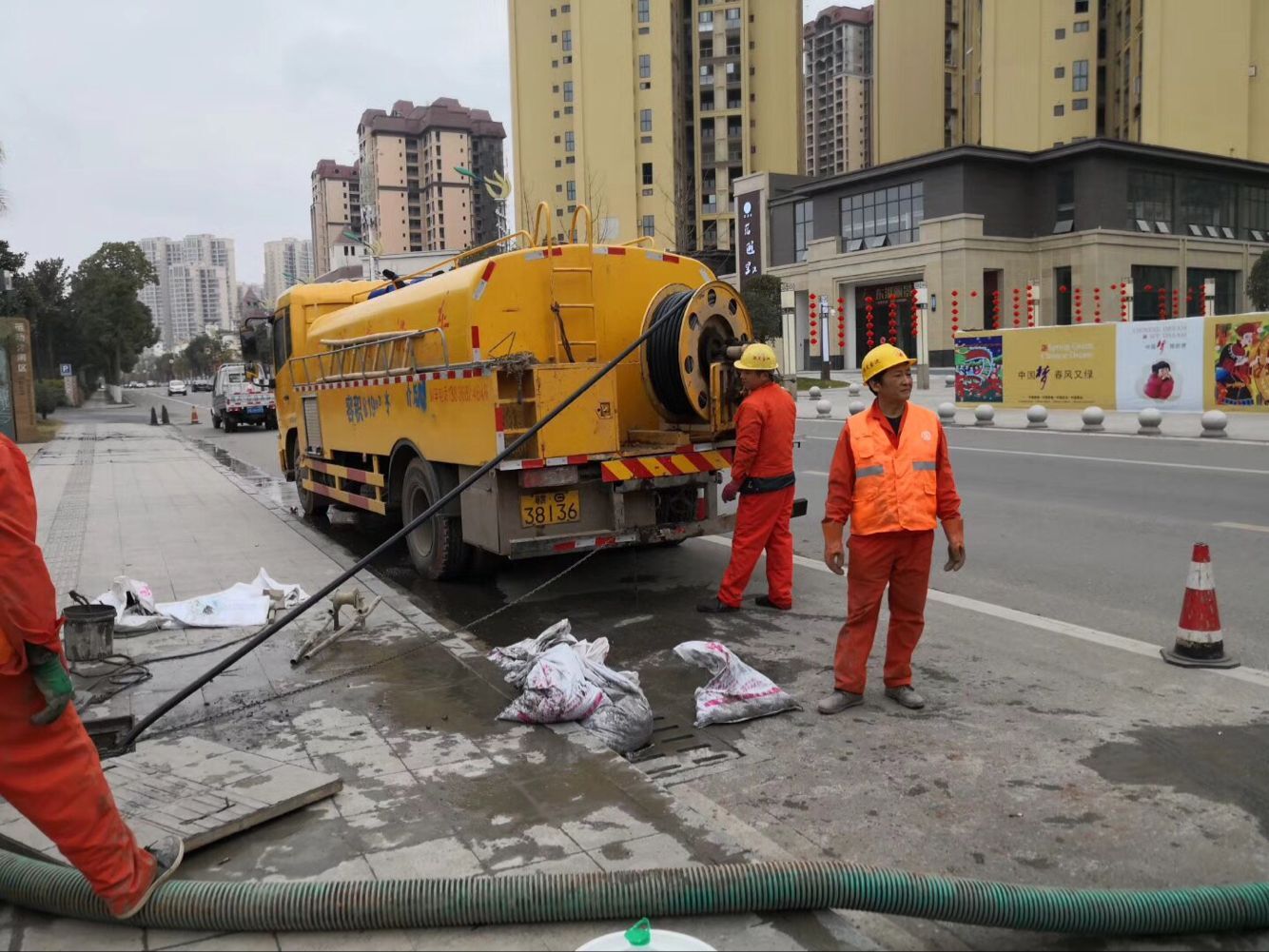 崇仁排污管道清淤-管道清洗